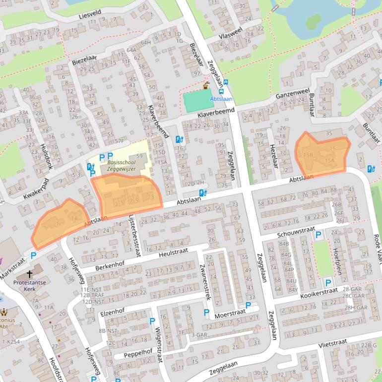 Kaart van postcodegebied 4844SL.