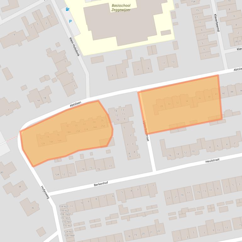 Kaart van postcodegebied 4844SN.