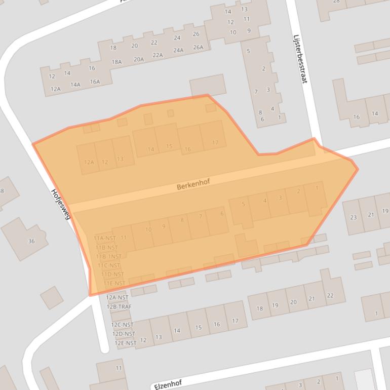 Kaart van postcodegebied 4844ST.