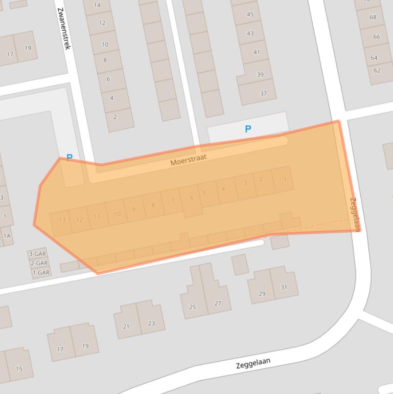 Kaart van postcodegebied 4844SX.