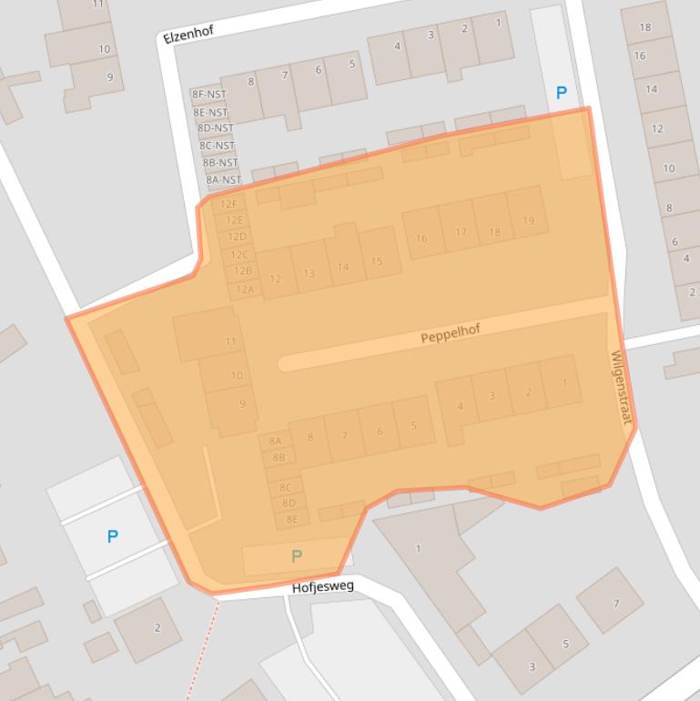 Kaart van postcodegebied 4844TB.
