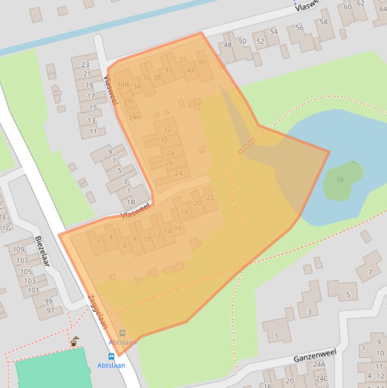 Kaart van postcodegebied 4844TG.