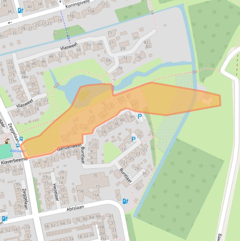 Kaart van postcodegebied 4844TK.