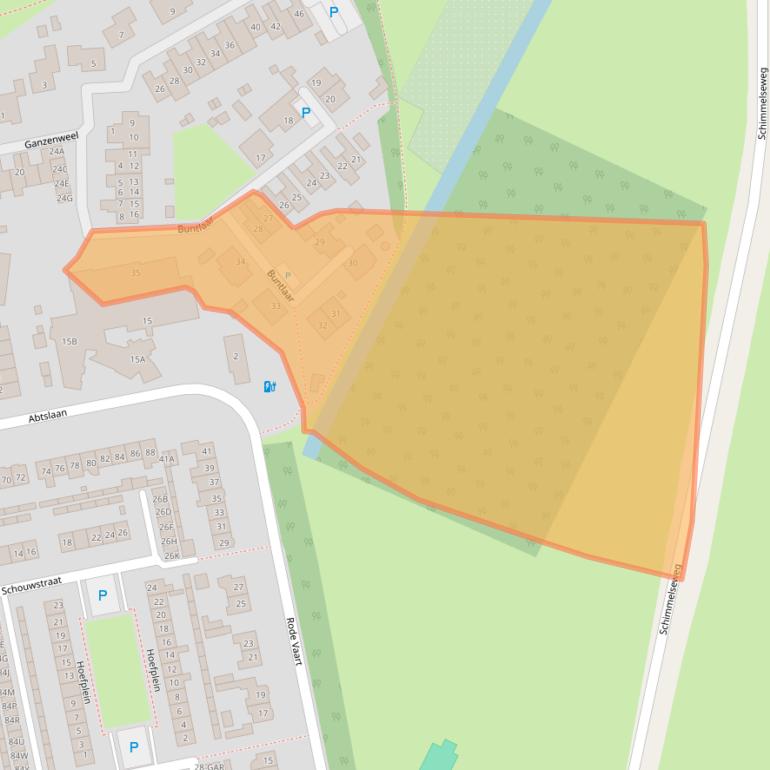 Kaart van postcodegebied 4844TP.