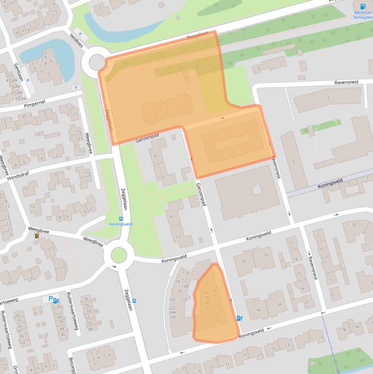 Kaart van postcodegebied 4844TS.