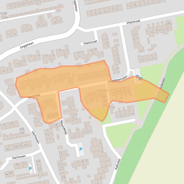 Kaart van postcodegebied 4844VE.