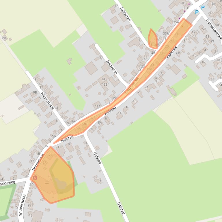 Kaart van postcodegebied 4845CE.