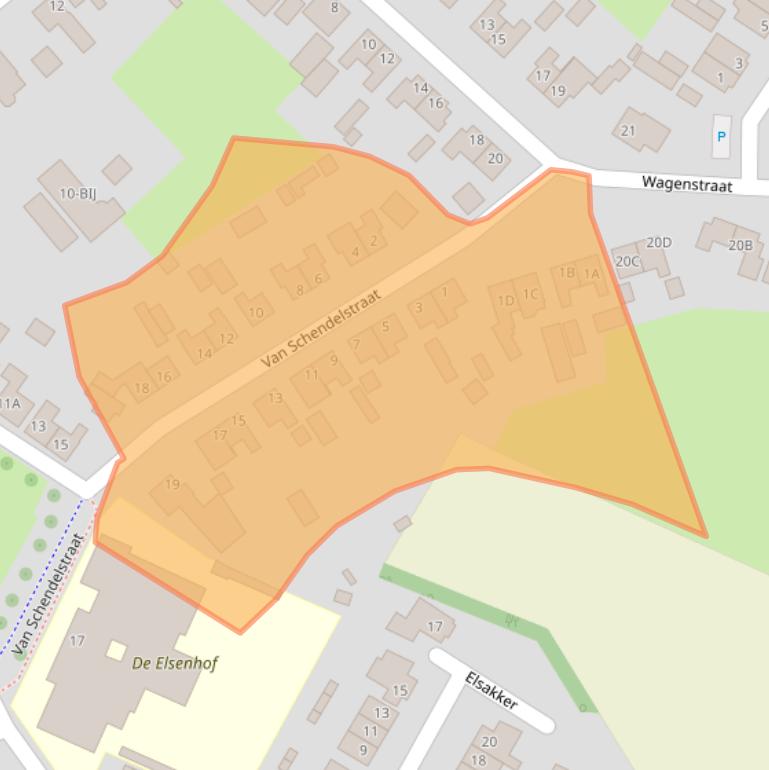 Kaart van postcodegebied 4845EA.