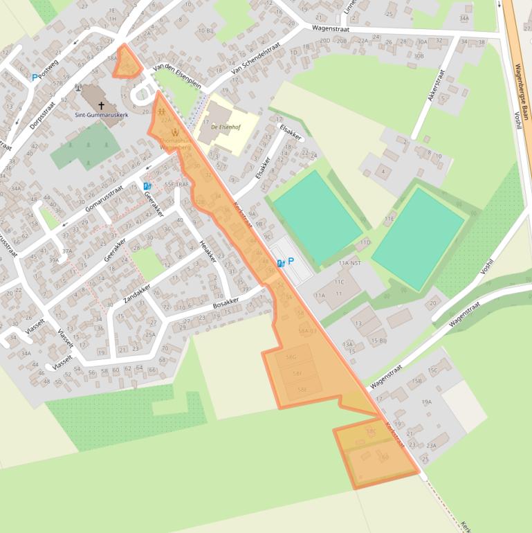 Kaart van postcodegebied 4845ED.