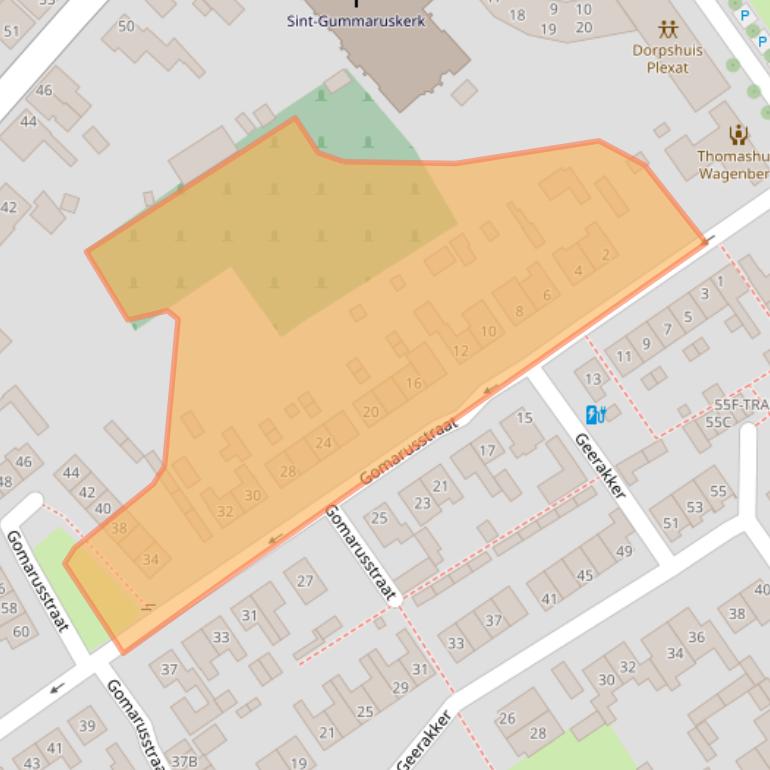 Kaart van postcodegebied 4845EH.