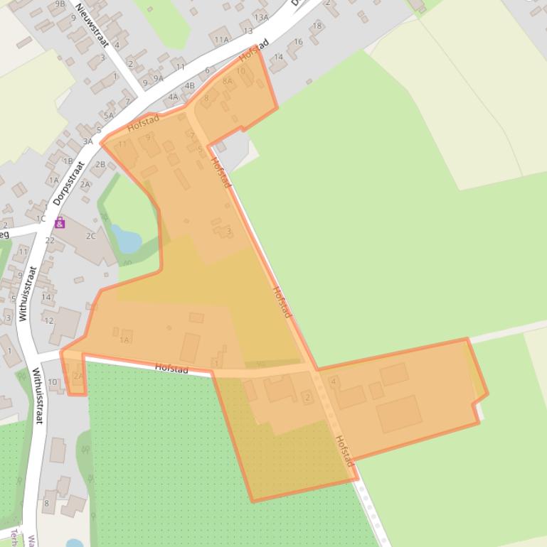 Kaart van postcodegebied 4845EL.