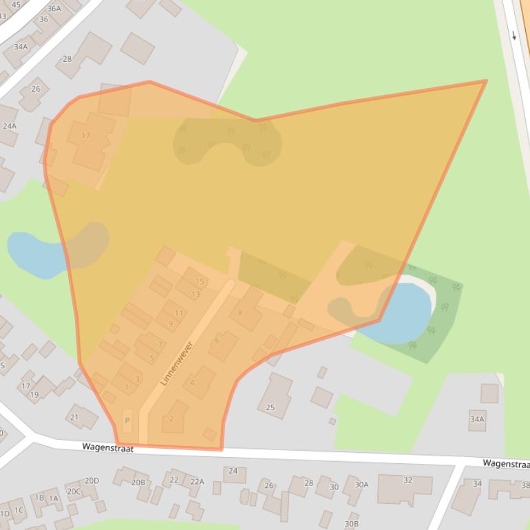 Kaart van postcodegebied 4845PG.