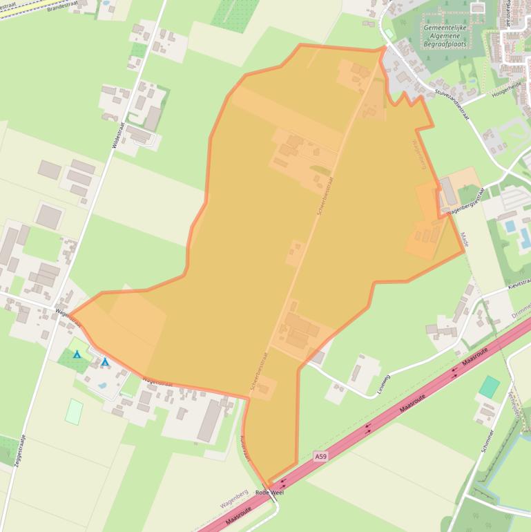 Kaart van postcodegebied 4845PL.