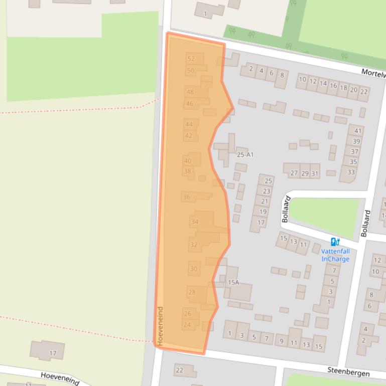 Kaart van postcodegebied 4847AK.