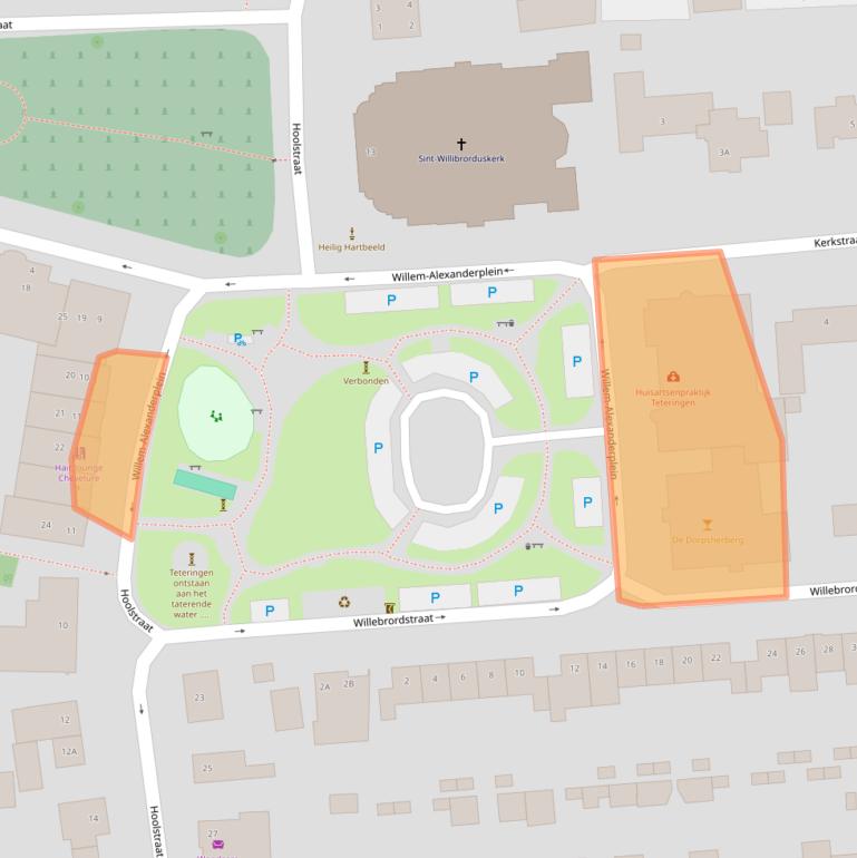 Kaart van postcodegebied 4847AL.