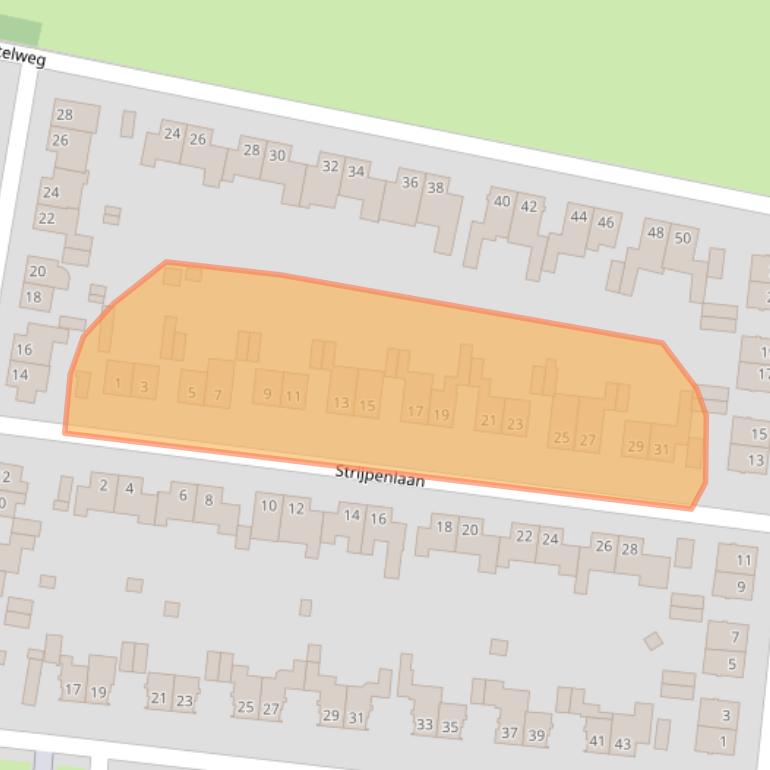 Kaart van postcodegebied 4847AV.