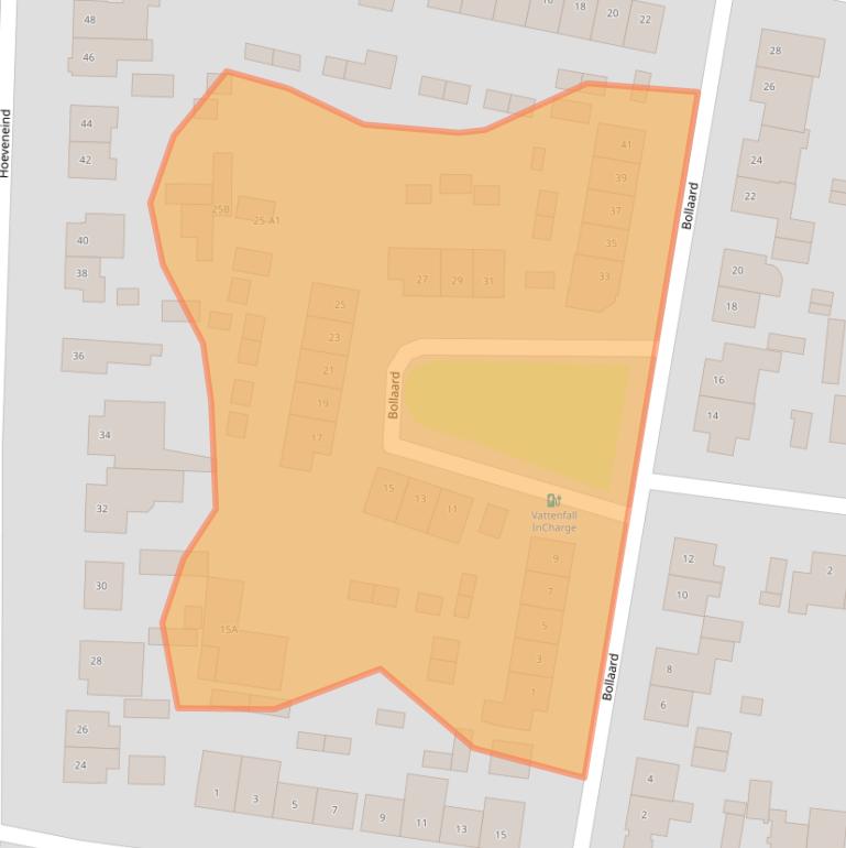 Kaart van postcodegebied 4847AX.