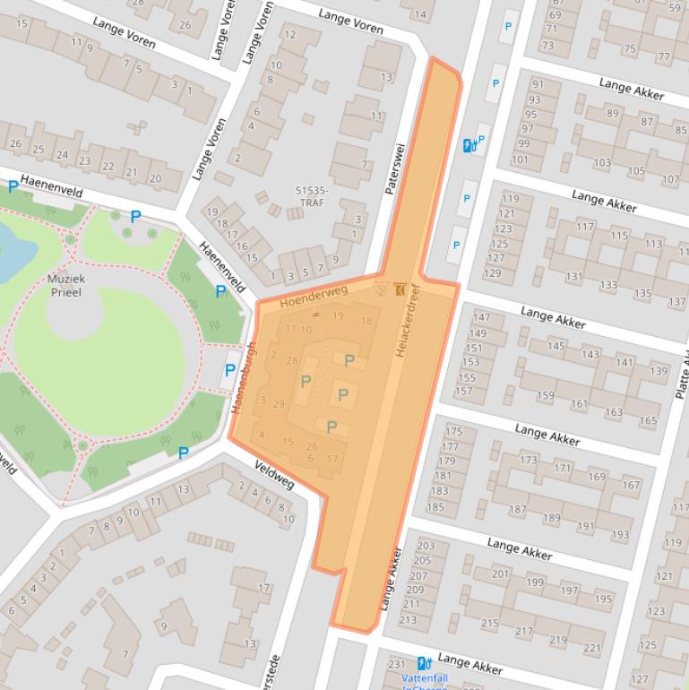 Kaart van postcodegebied 4847BE.