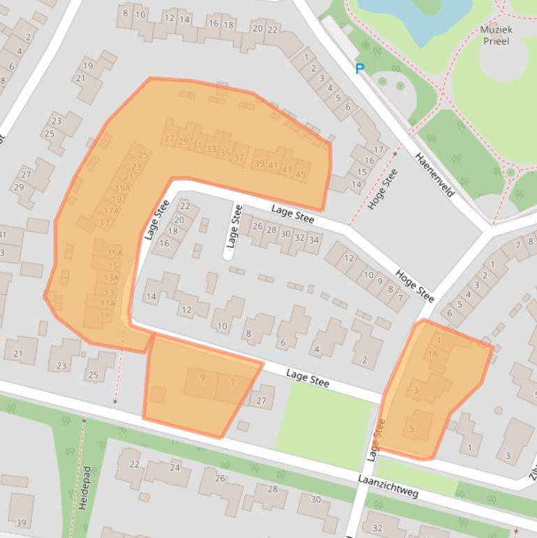 Kaart van postcodegebied 4847BJ.