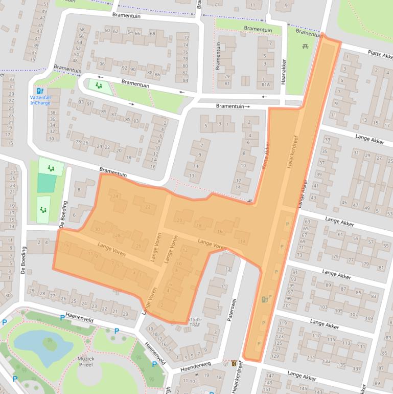 Kaart van postcodegebied 4847BN.