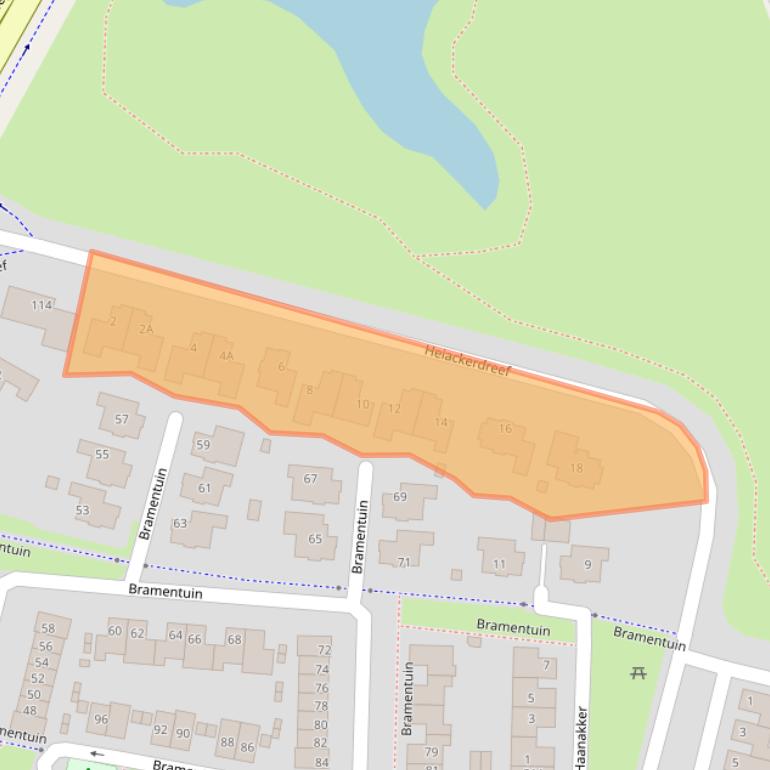 Kaart van postcodegebied 4847BX.