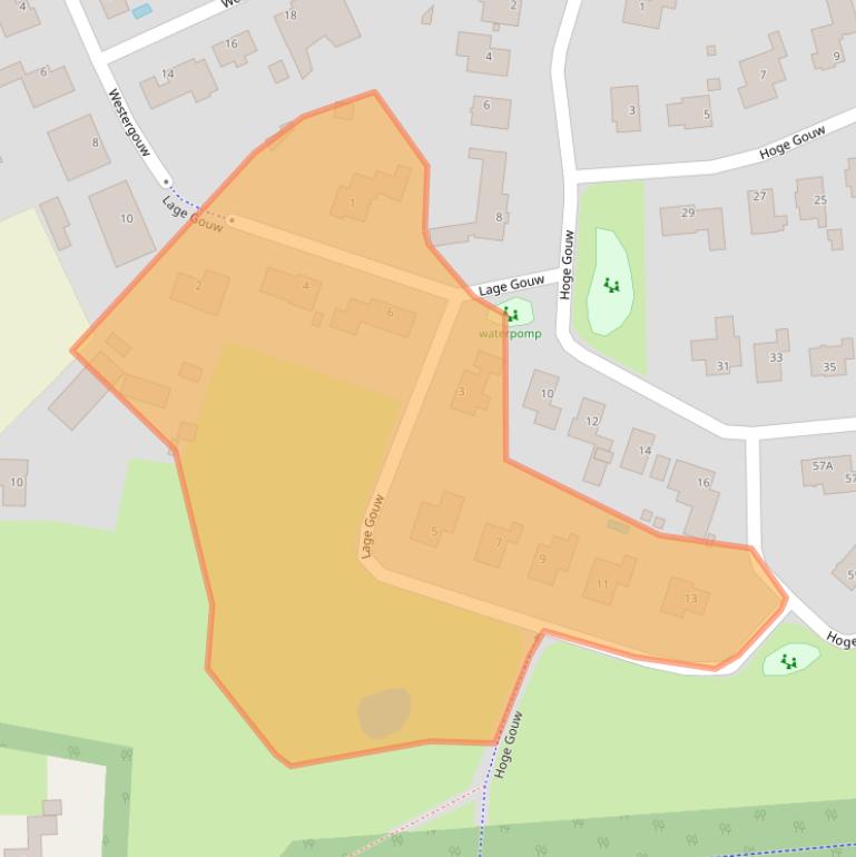 Kaart van postcodegebied 4847CG.