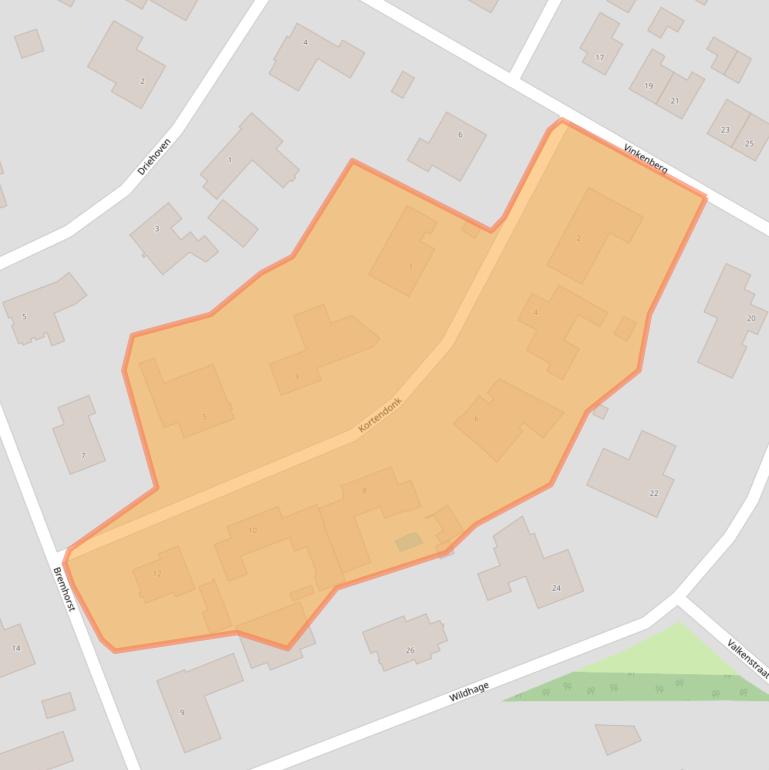 Kaart van postcodegebied 4847CM.