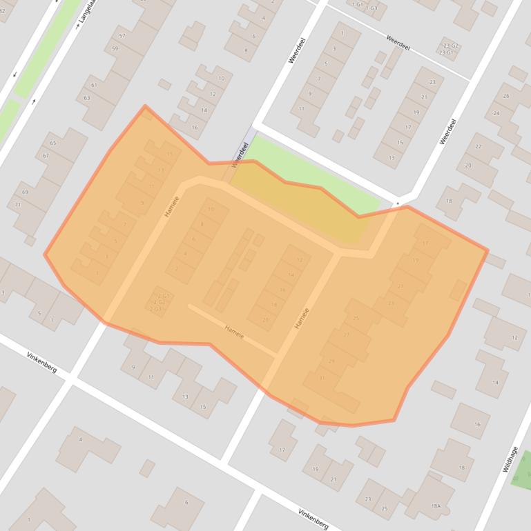 Kaart van postcodegebied 4847CN.