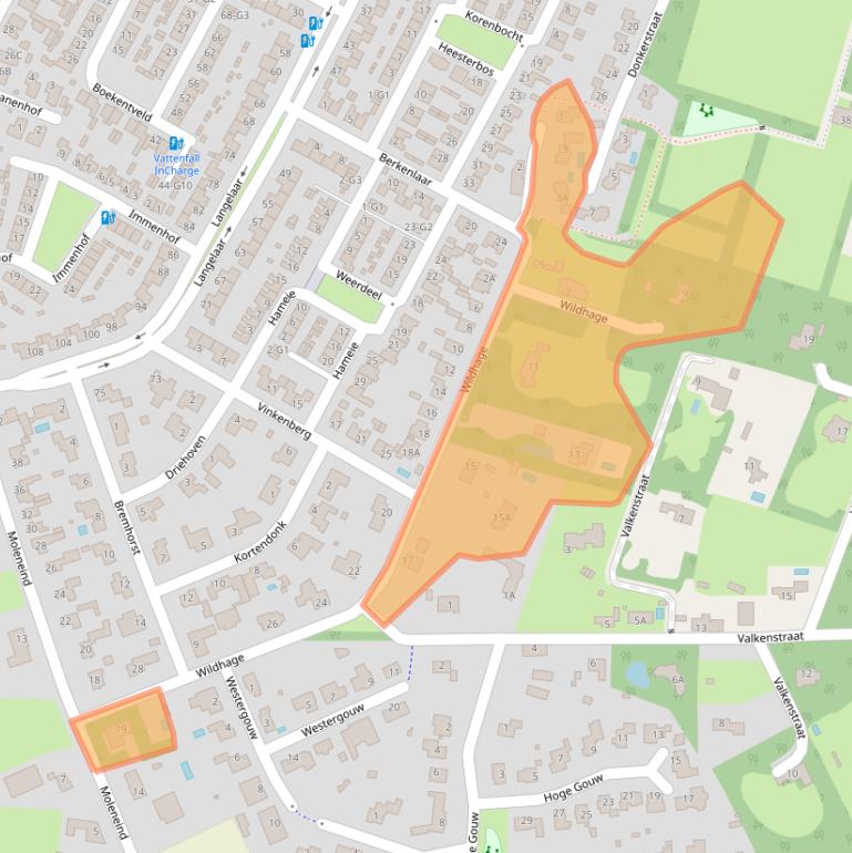 Kaart van postcodegebied 4847CS.