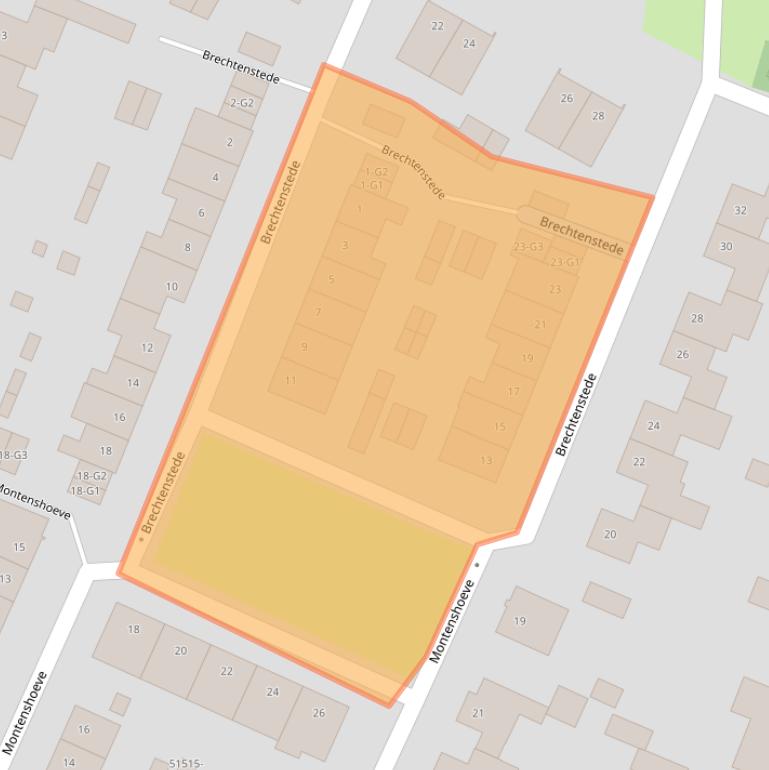 Kaart van postcodegebied 4847EE.