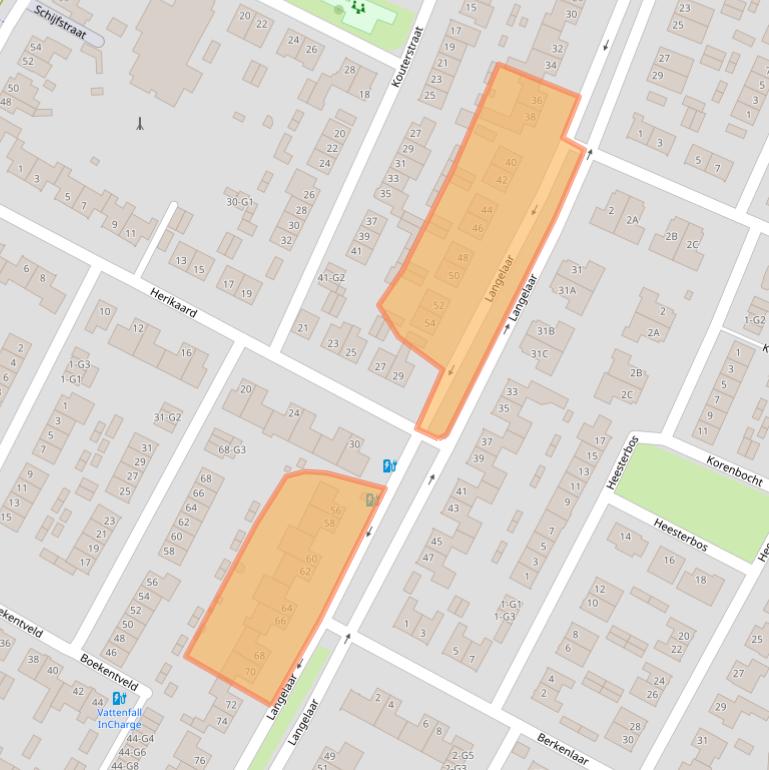 Kaart van postcodegebied 4847EN.