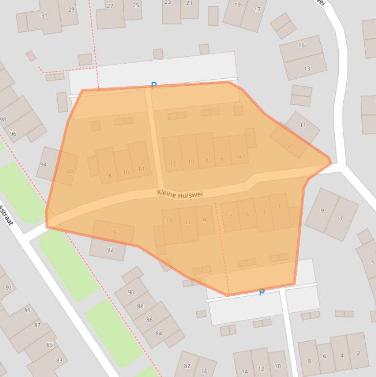 Kaart van postcodegebied 4847GB.