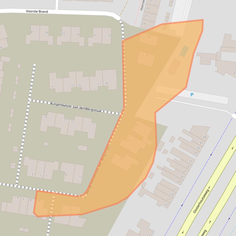 Kaart van postcodegebied 4847GZ.