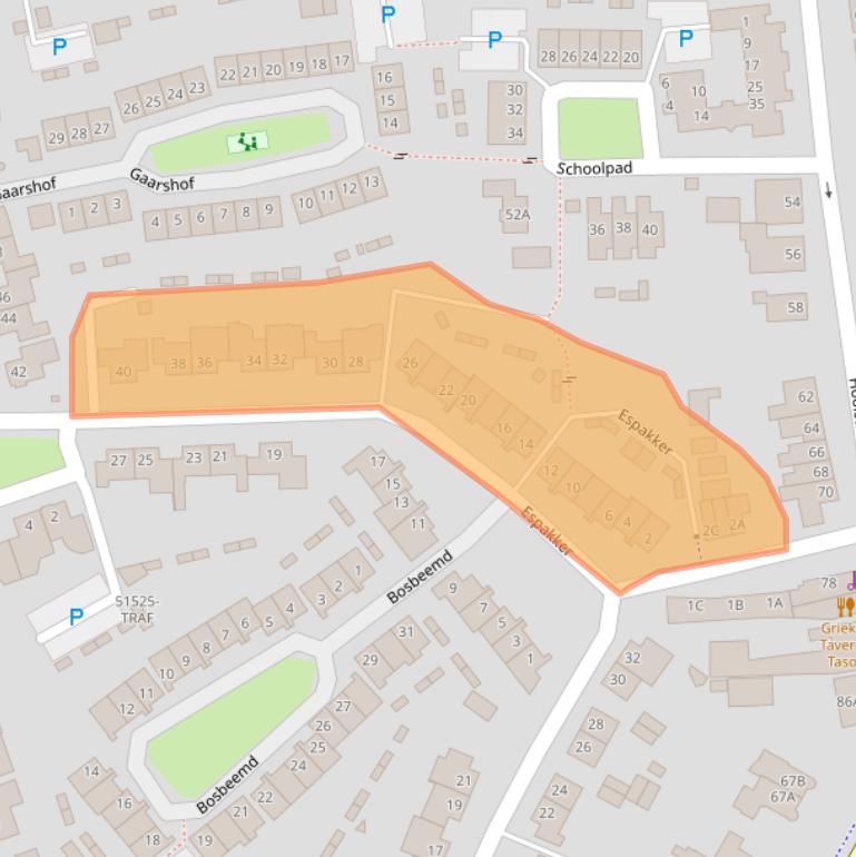 Kaart van postcodegebied 4847HA.