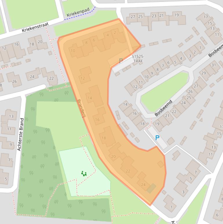 Kaart van postcodegebied 4847HH.