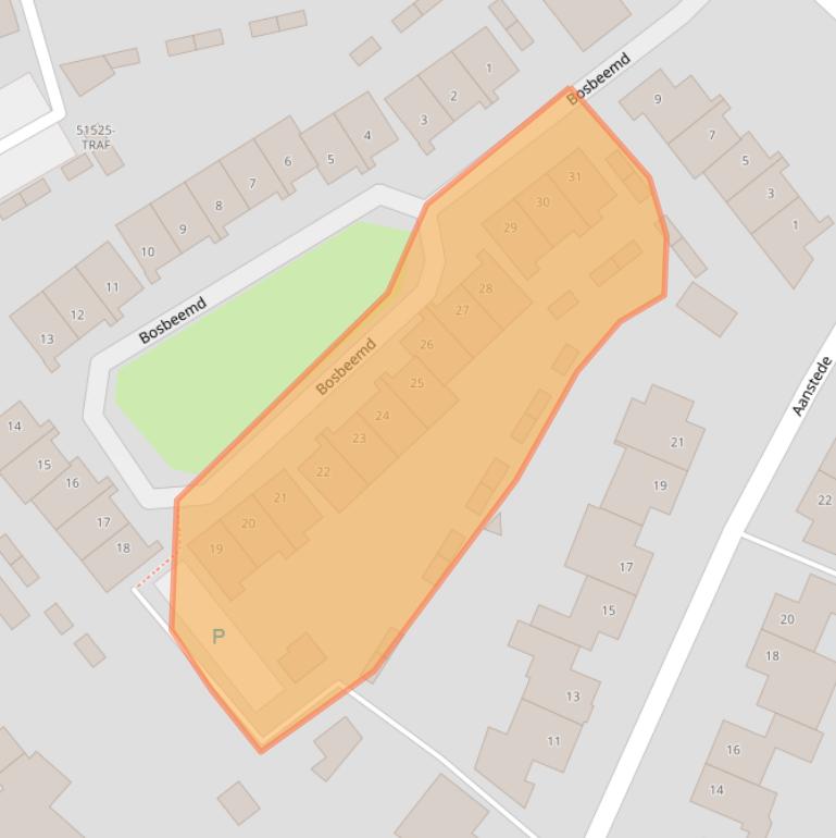 Kaart van postcodegebied 4847HN.