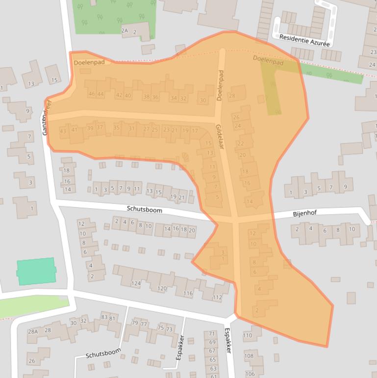 Kaart van postcodegebied 4847HW.