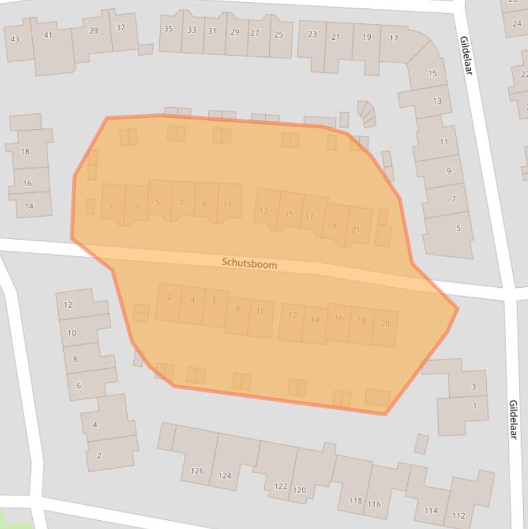 Kaart van postcodegebied 4847HZ.