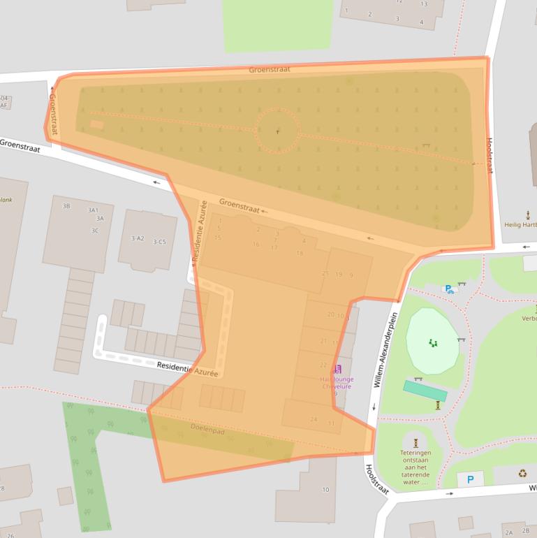 Kaart van postcodegebied 4847JA.