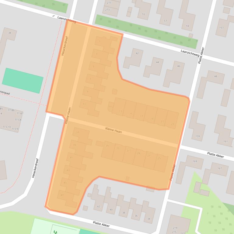 Kaart van postcodegebied 4847KR.