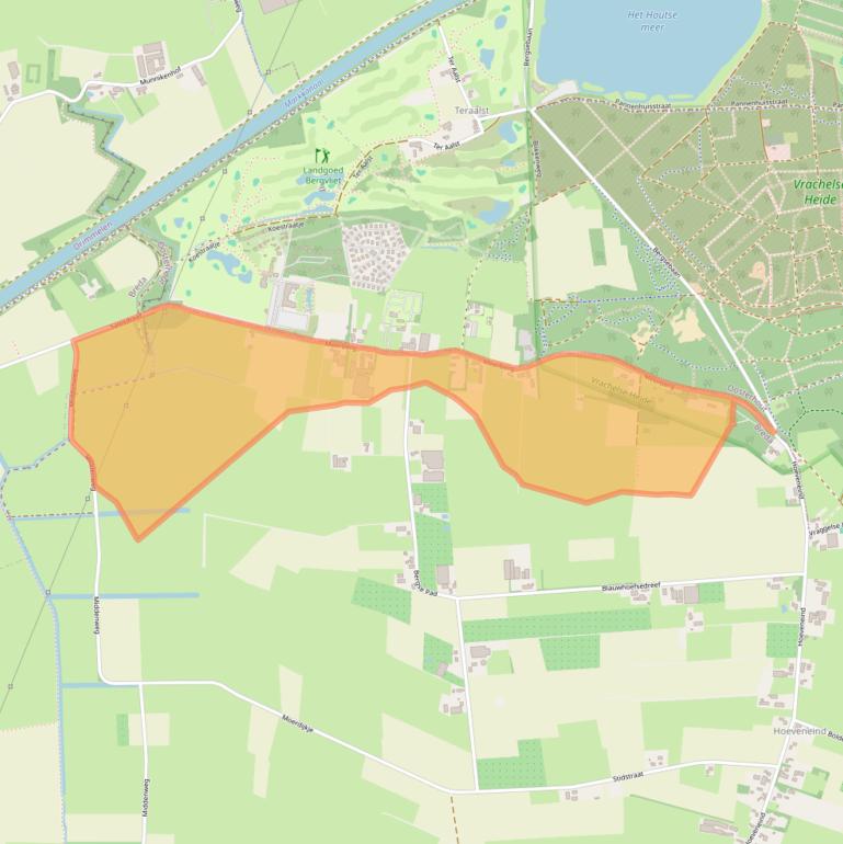 Kaart van postcodegebied 4847NA.