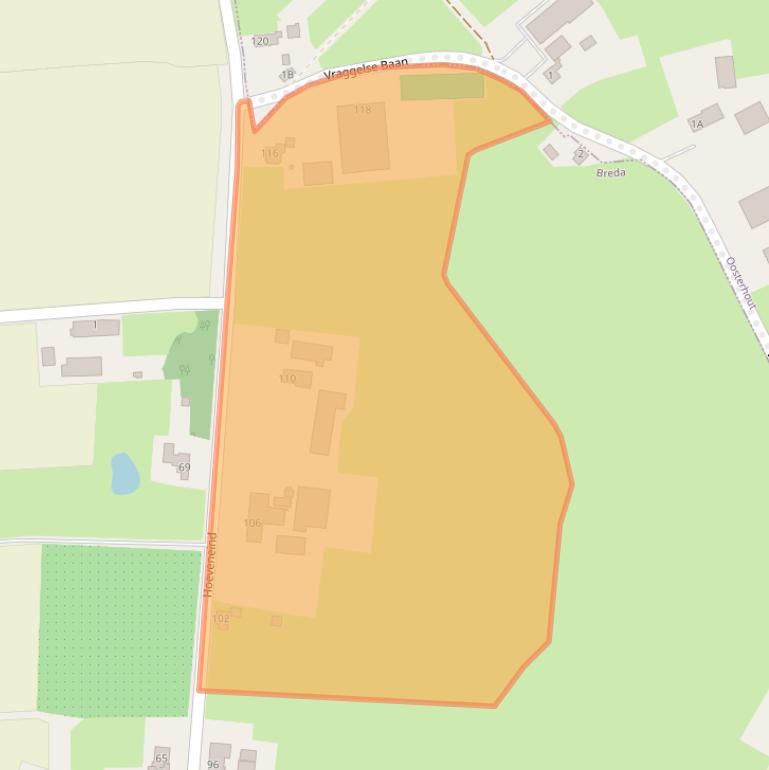 Kaart van postcodegebied 4847NH.