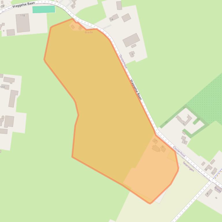 Kaart van postcodegebied 4847NL.