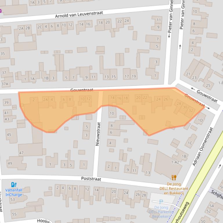 Kaart van postcodegebied 4847RD.