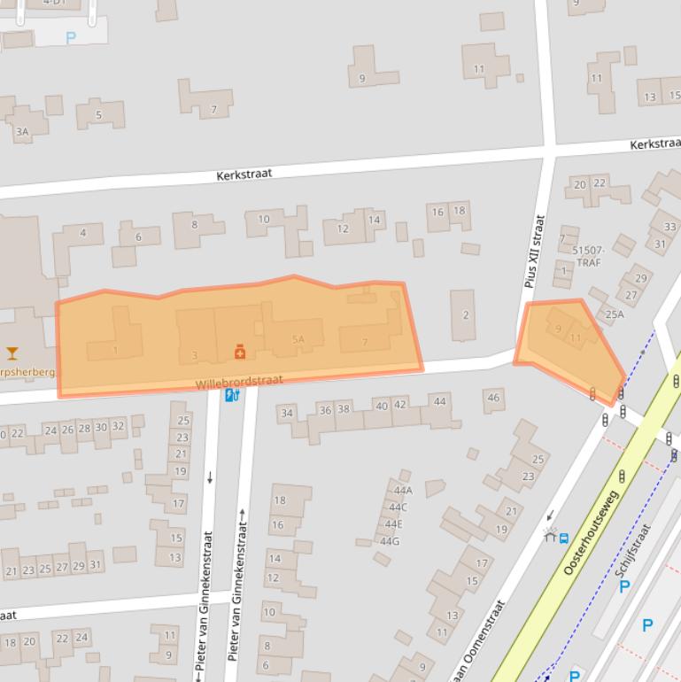 Kaart van postcodegebied 4847RJ.