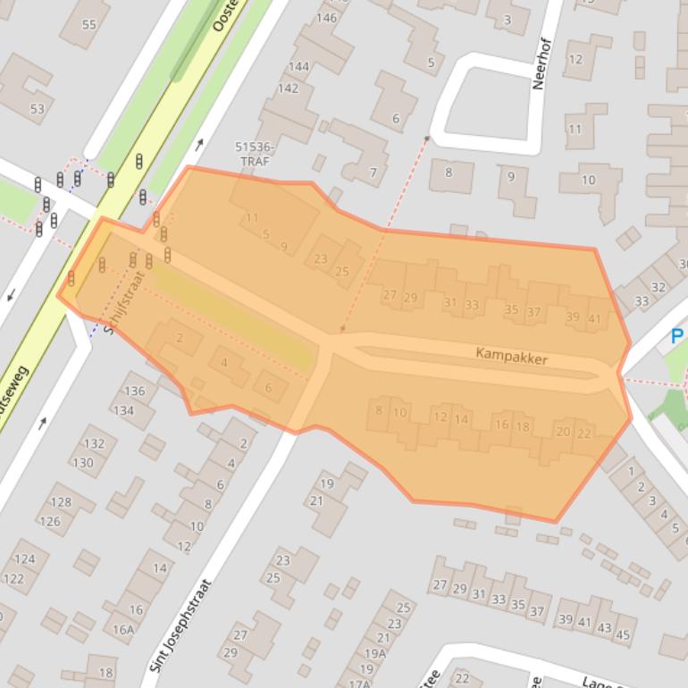 Kaart van postcodegebied 4847SB.