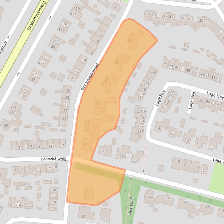 Kaart van postcodegebied 4847SC.