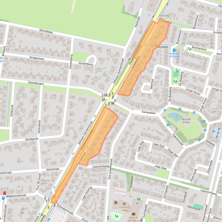 Kaart van postcodegebied 4847SP.