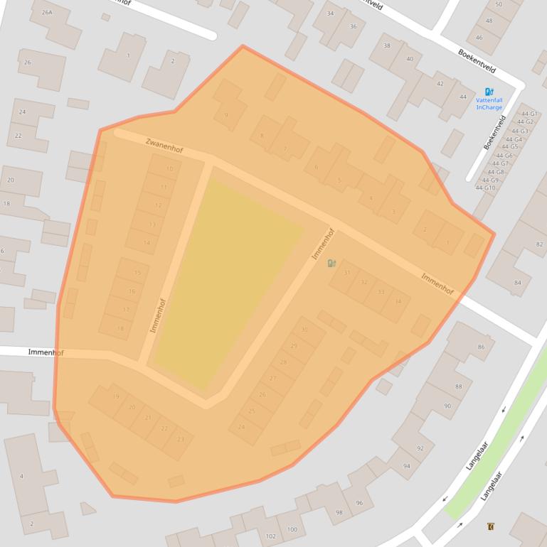 Kaart van postcodegebied 4847SR.