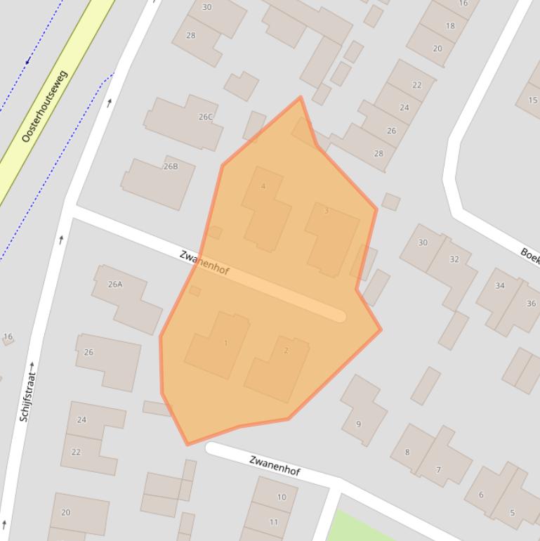 Kaart van postcodegebied 4847ST.